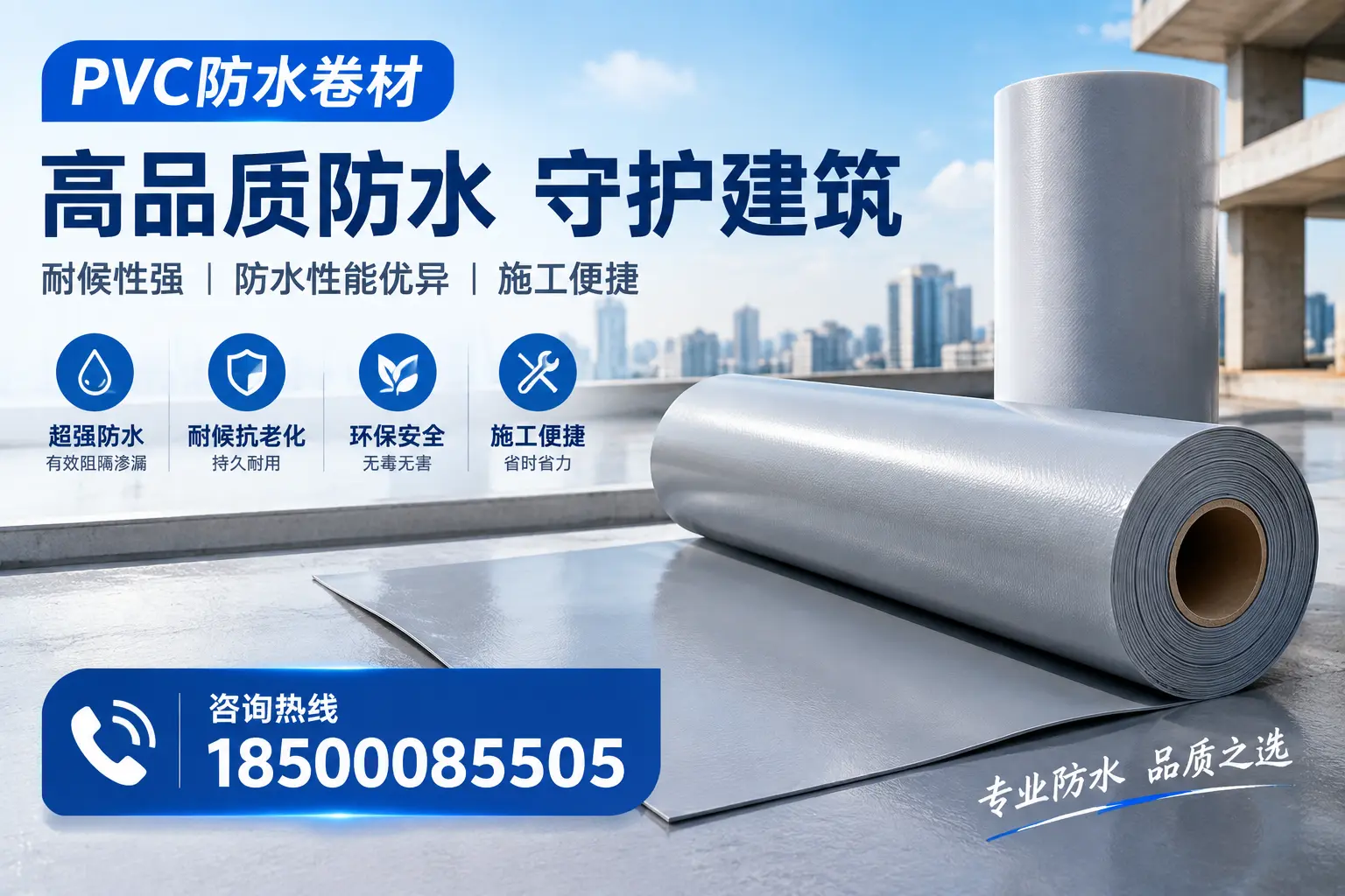 PVC防水卷材的防水效果评测，适合南宁的科学依据